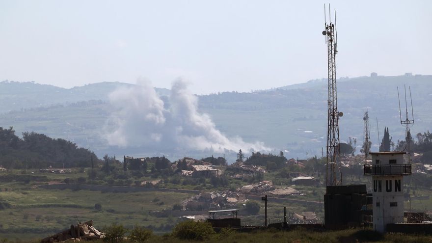 Ataques israelíes en el sur de Líbano.