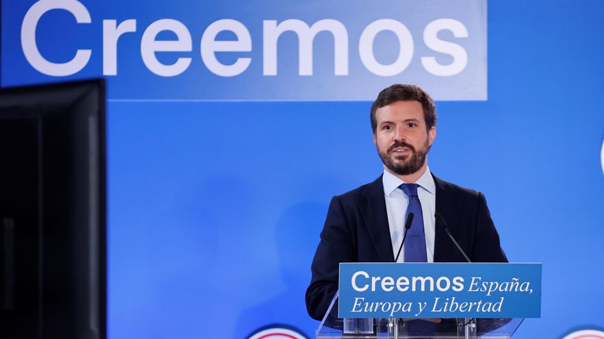 El líder del PP, Pablo Casado. EFE/ Zipi/Archivo