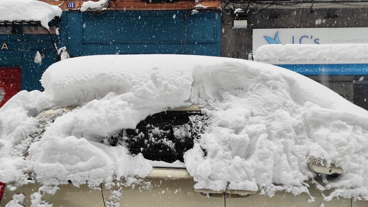 Importante espesor de la nieve