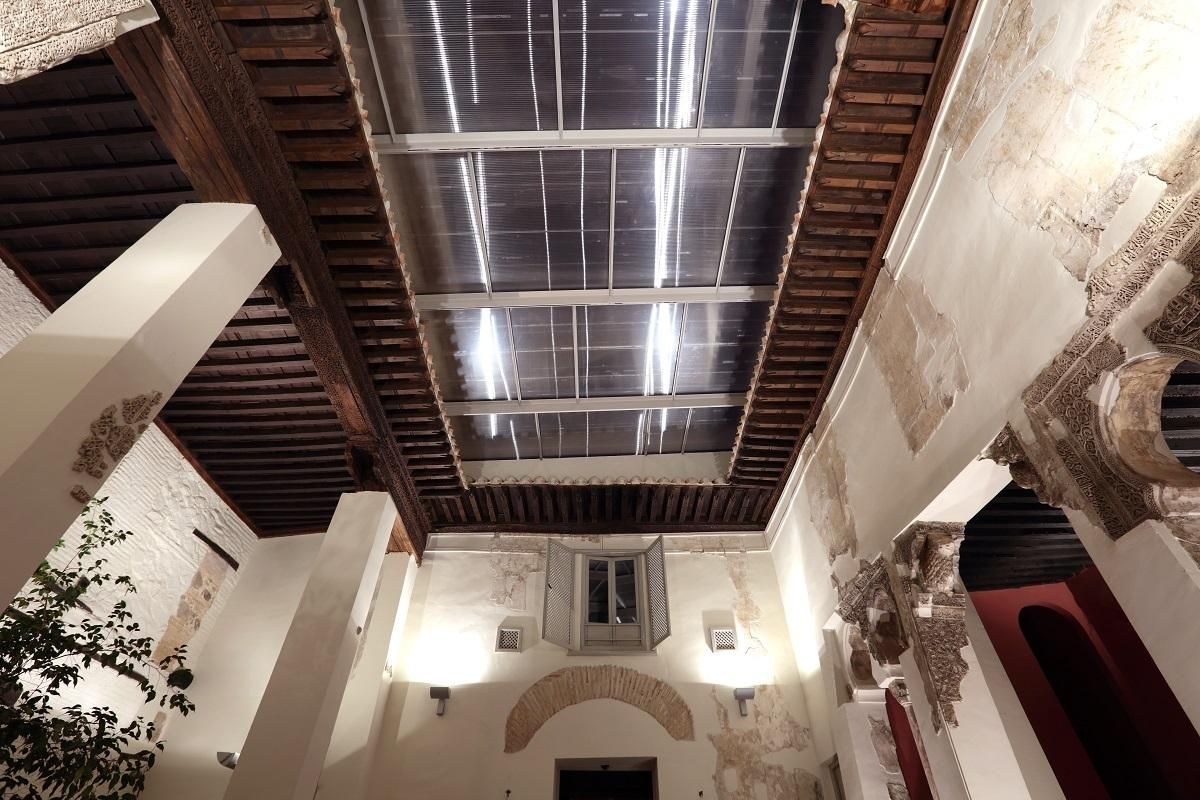 Parte de la restauración de la Casa del Temple de Toledo