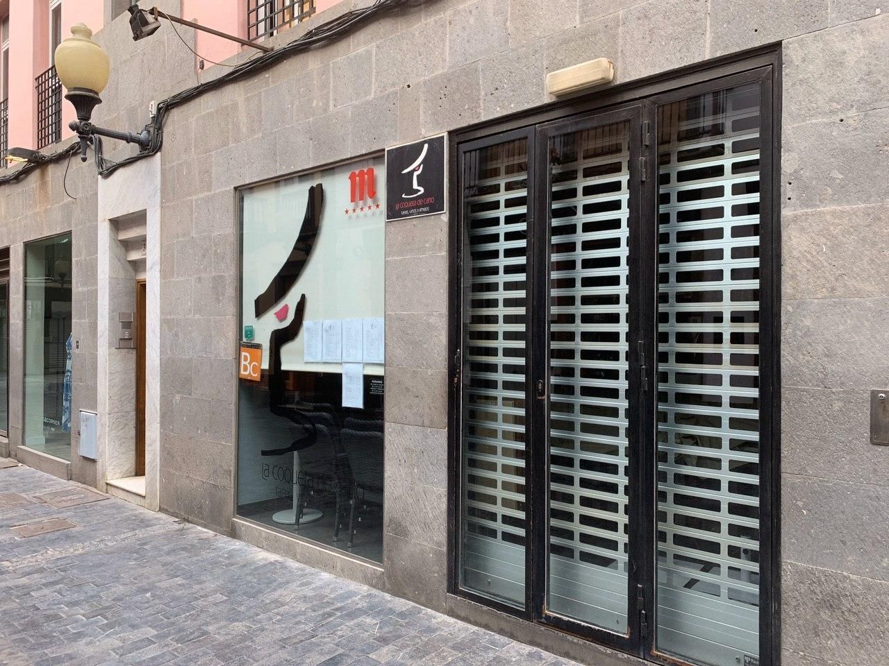 Calle vacía en Las Palmas de Gran Canaria.