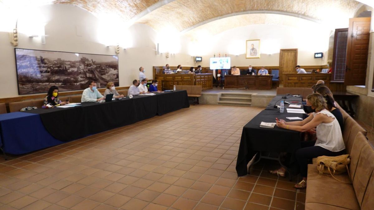 Pleno celebrado en el Ayuntamiento de Plasencia ese martes