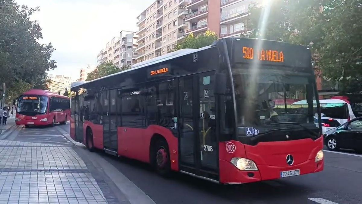 Imagen de archivo del autobús Zaragoza-La Muela
