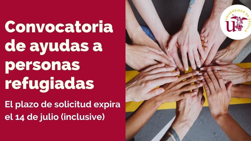 Cartel anunciador de las dos convocatorias para refugiados que lanza la US.