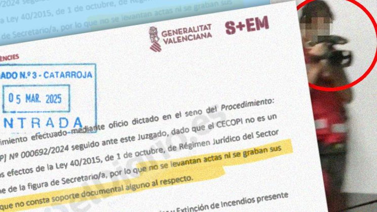 Fragmento de la respuesta de la secretaria autonómica de Emergencias a la jueza.