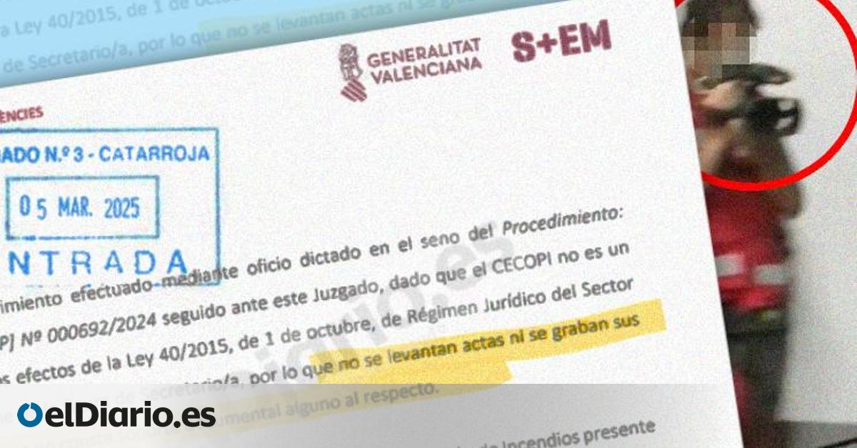 El Gobierno de Mazón dijo a la jueza de la dana que no existía “soporte documental” del Cecopi pese a tener una grabación