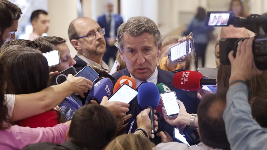 Feijóo ve un "desgobierno hipócrita" la discrepancia entre el PSOE y Sumar sobre Gaza