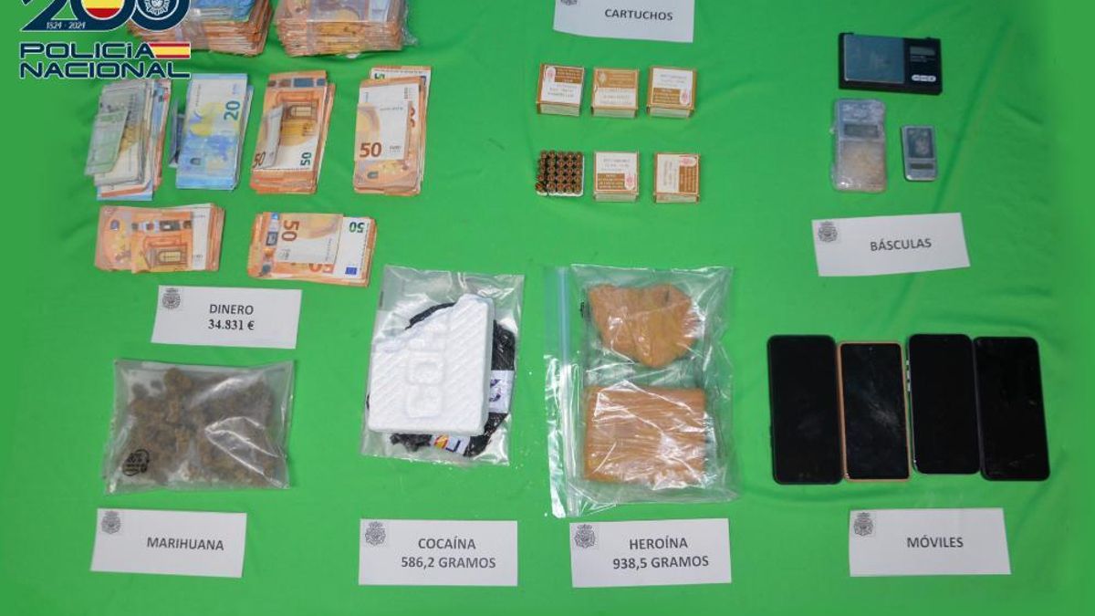 Seis detenidos tras caer una red criminal especializada en el tráfico de cocaína y heroína en Ciudad Real
