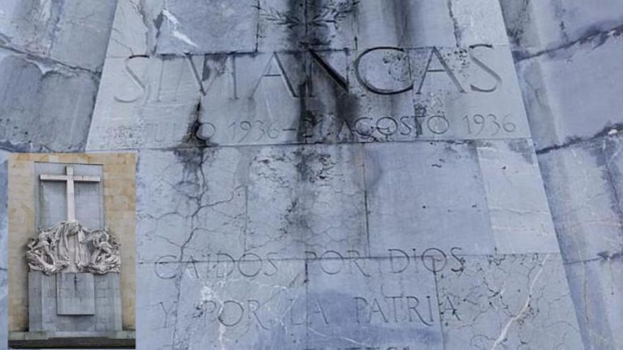 El Gobierno de Asturias lanza un ultimátum a los jesuitas para retirar el monumento a los 'Héroes del Simancas'