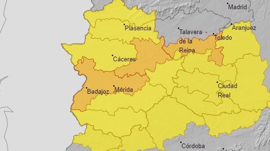 Otra borrasca regará Extremadura este lunes y martes con 100 litros por metro cuadrado