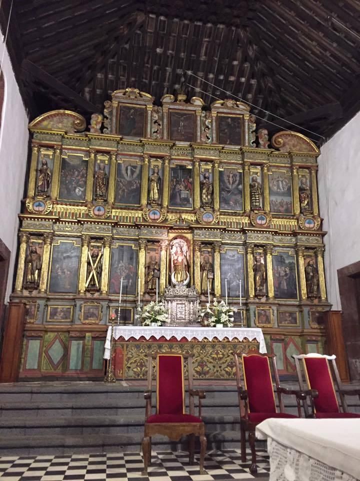 Retablo mayor de Tijarafe. Antonio de Orbarán, 1628.