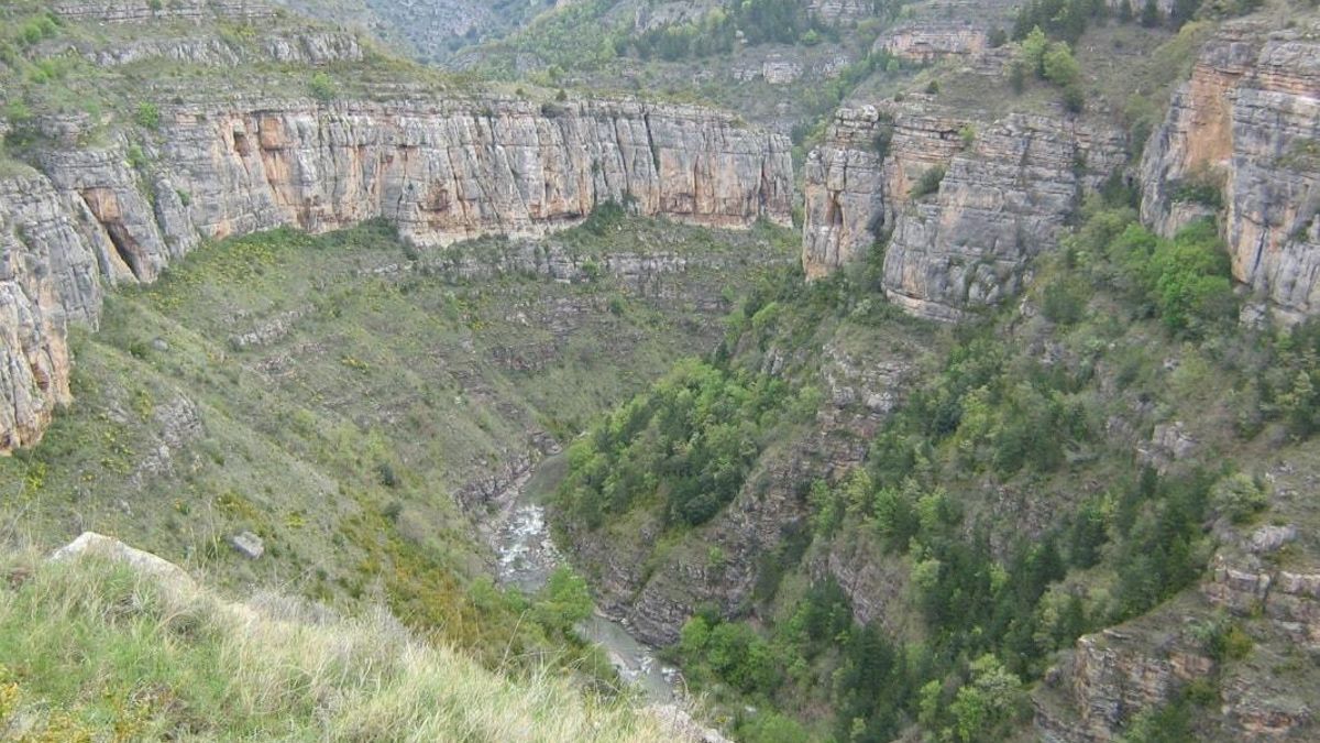 Cañón del río Leza en La Rioja