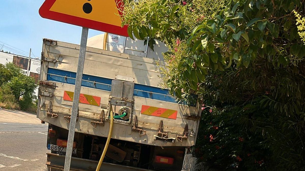 Una imagen del camión cisterna