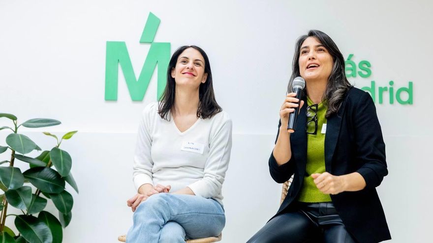 Archivo - Las coportavoces de Más Madrid Manuela Bergerot y Rita Maestre