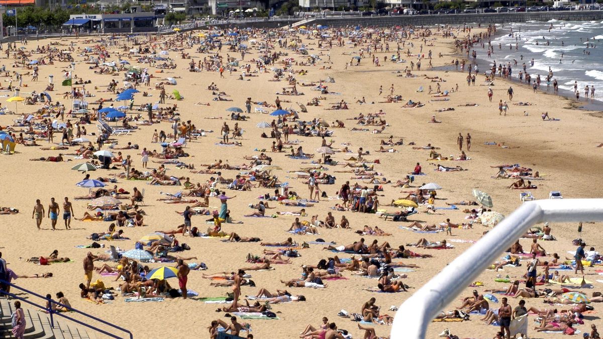 Playa de El Sardinero, en Santander