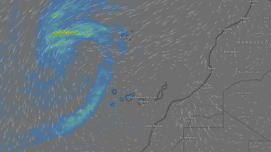 Una Dana pone en aviso amarillo a varias islas de Canarias este fin de semana