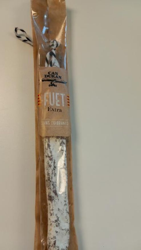 Lote de Fuet Extra 'sans colorants', de la marca Can Duran.