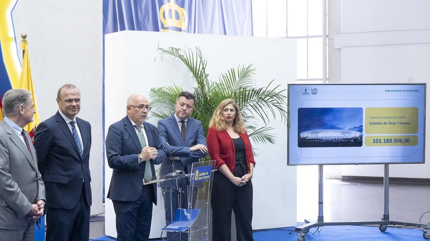El Cabildo destina 101 millones de sus remanentes para las obras del Estadio de Gran Canaria