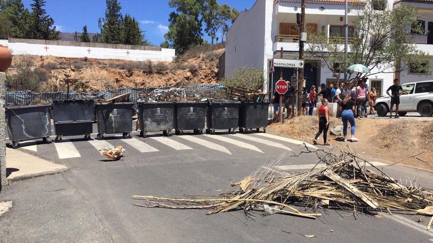 Barricadas en Tunte para impedir la entrada de inmigrantes