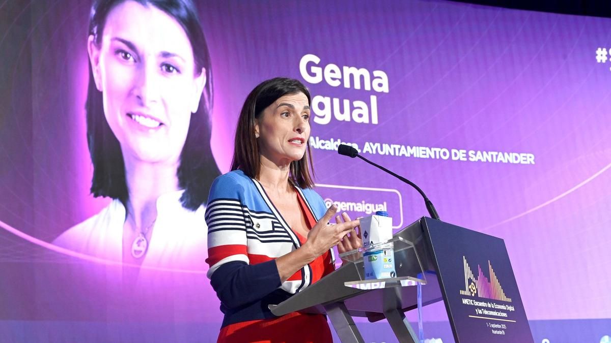 Gema Igual asegura que Santander tiene garantizado el suministro de agua gracias al trasvase Ebro-Pas-Besaya