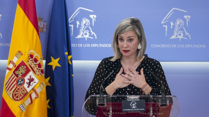 Imagen de archivo de la diputada y portavoz de Sumar en el Congreso de los Diputados, Verónica Barbero. EFE/ Borja Sánchez-Trillo