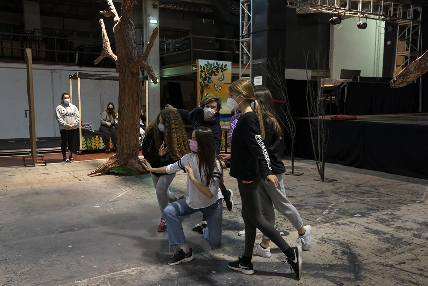 Uno de los momentos de la representación de la obra.