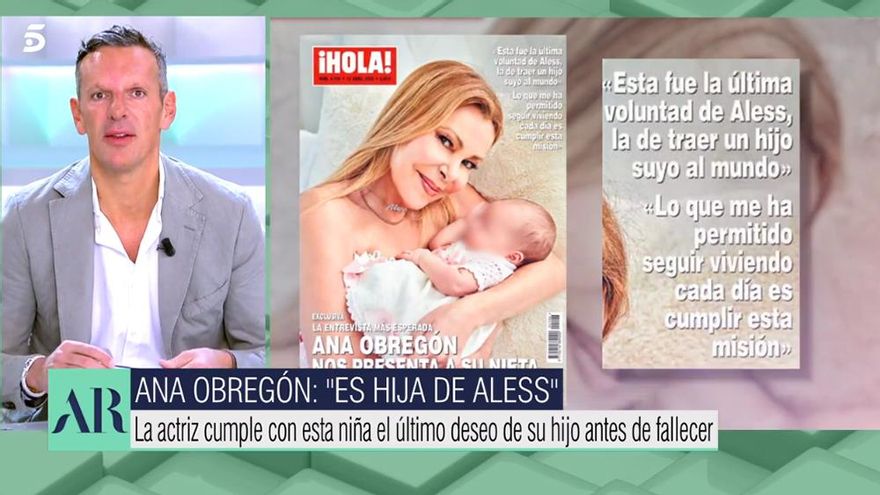 Joaquín Prat felicita a Alessandro Lequio tras la última exclusiva de Ana Obregón: "Enhorabuena, ya eres abuelo"