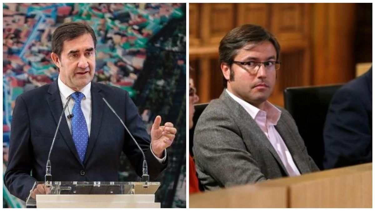 El presidente del PP leonés, Juan Carlos Suárez-Quiónes, y el alcalde y diputado Emilio Orejas.