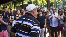 Miembros de Nuevas Generaciones del PP se enfrentan a los afectados por las preferentes ante la Audiencia
