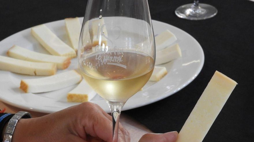 Maridaje de vino y queso del norte de La Palma.