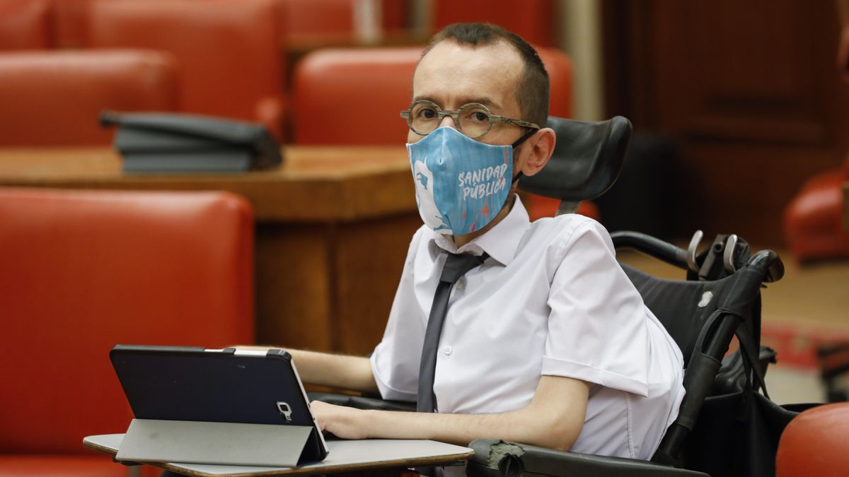 El diputado y portavoz de Unidas Podemos, Pablo Echenique.