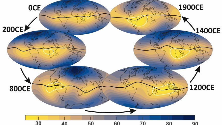 Identifican el origen del 'agujero' magnético del Atlántico sur que pone en peligro a satélites y astronautas