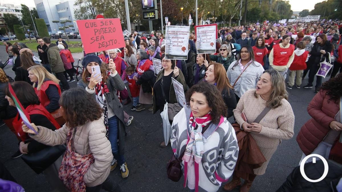 Manifestación contra la violencia machista 25N
