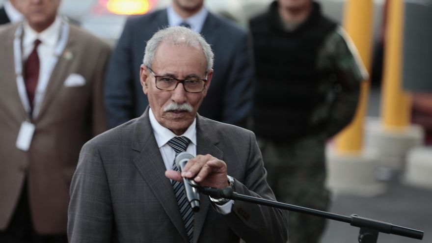 El presidente de la Republica Árabe Saharaui, Brahim Gali. EFE/José Jácome/Archivo