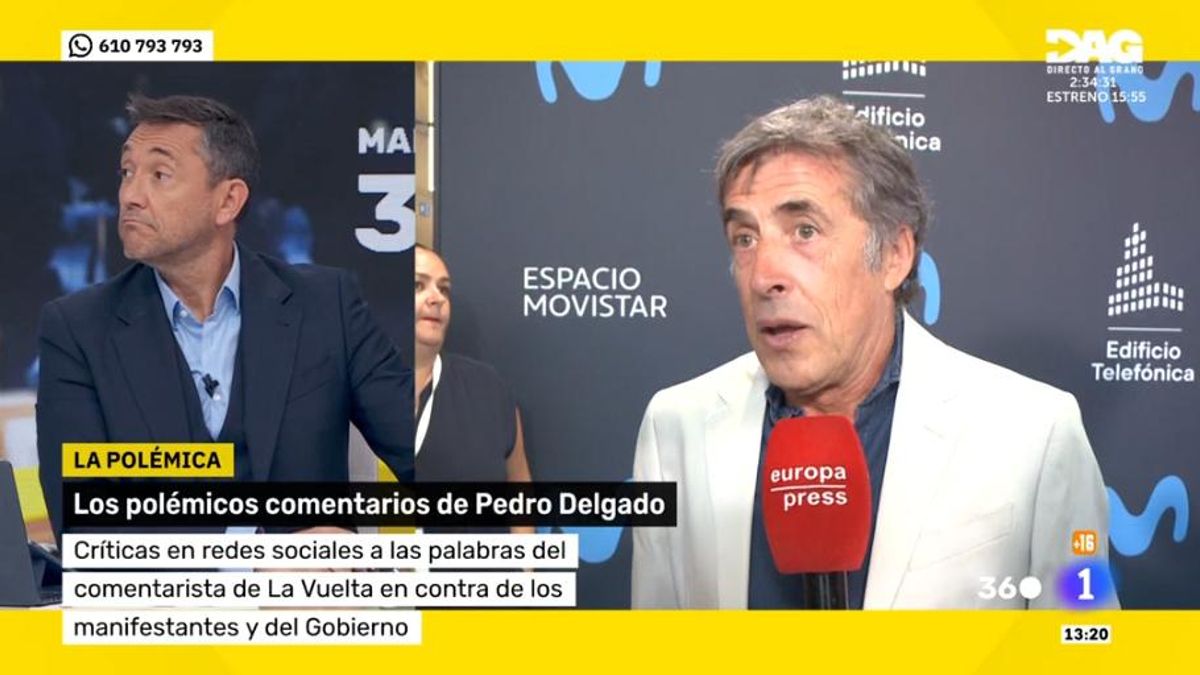 Javier Ruiz reacciona a las palabras de Perico Delgado en RTVE