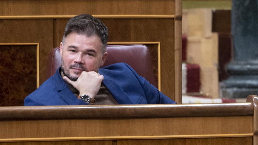 El portavoz parlamentario de ERC en el Congreso, Gabriel Rufián.