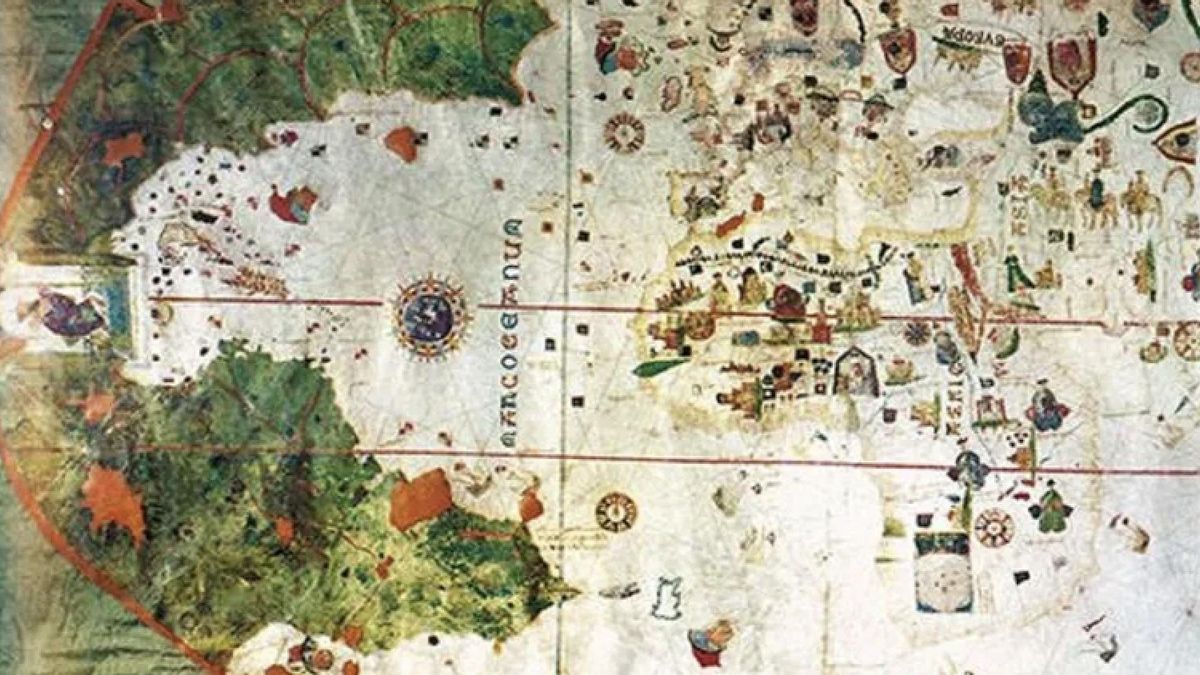 El mapamundi elaborado por Juan de la Cosa