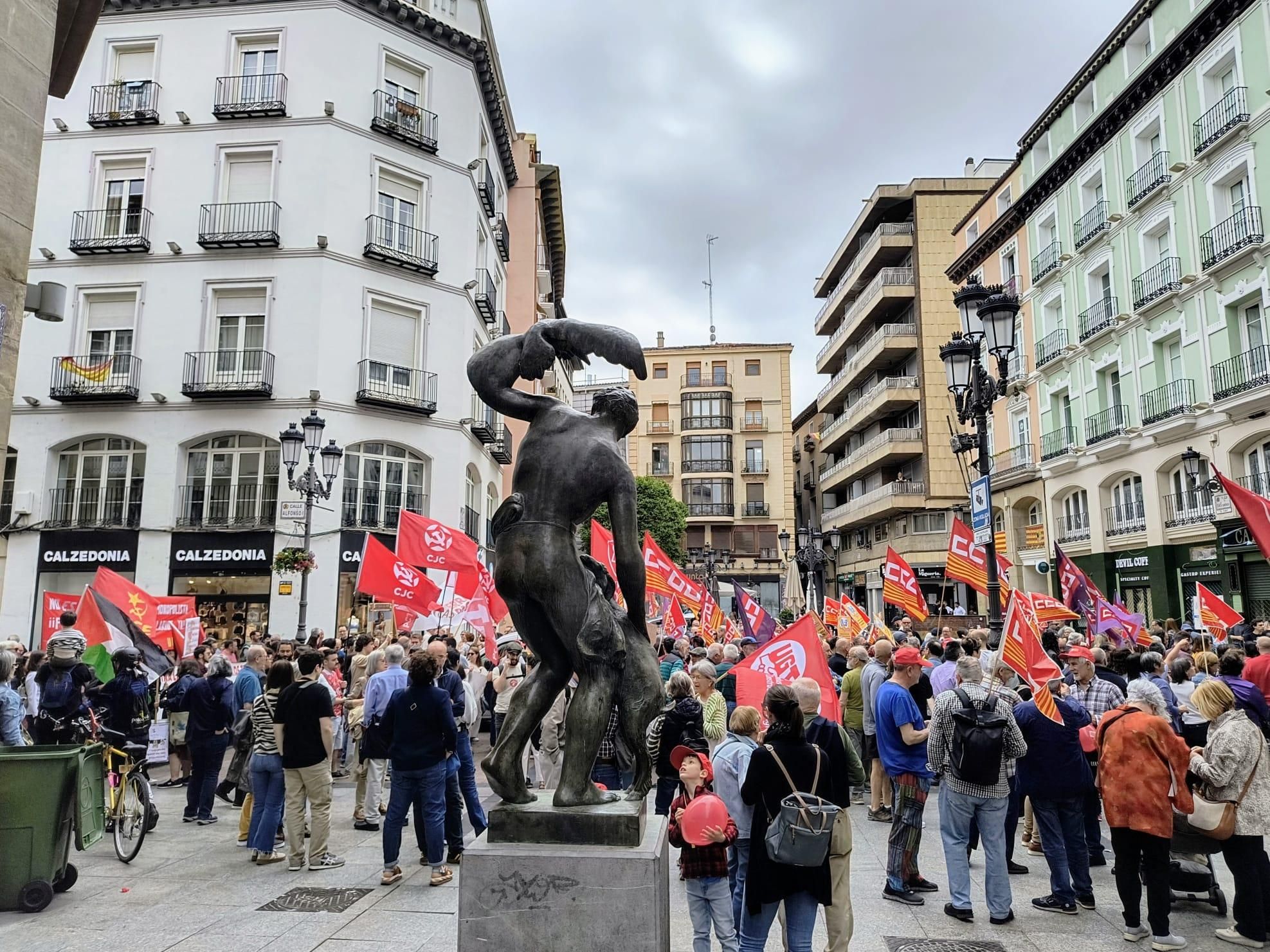 Manifestación 1 de mayo en Zaragoza.