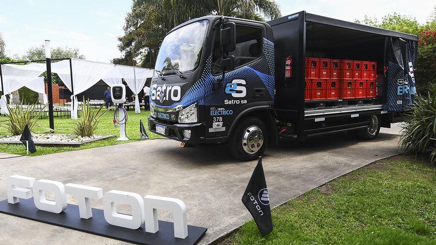 Foton eAumark: la electromovilidad llegó al reparto de gaseosas en Argentina