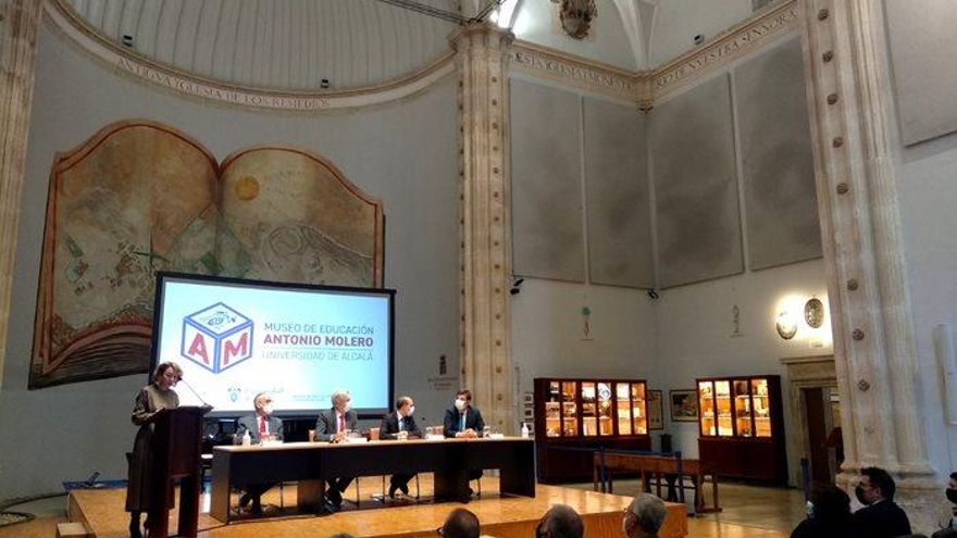 Acto de inauguración del Museo Antonio Molero, en Guadalajara