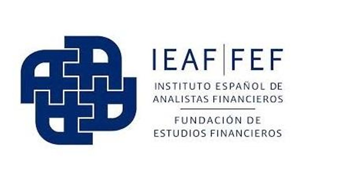 Logo del Instituto Español de Analistas Financieros y la Fundación de Estudios Financieros IEAF-FEF.