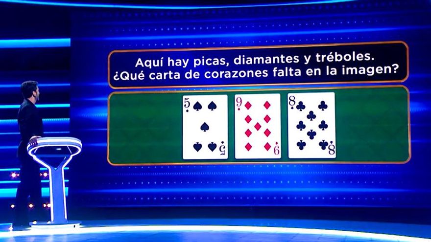 'El 1%' entregó 88.000 euros a cuatro ganadores gracias a un juego de lógica con truco: "¿Qué carta de corazones falta?"