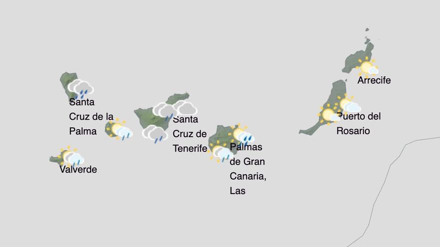 Lluvia, viento y heladas: el parte de Aemet para Canarias