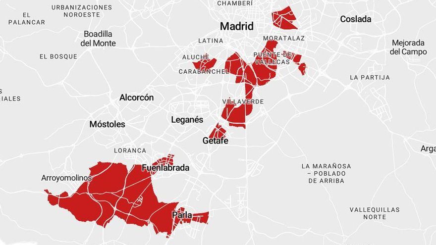 Mapa Municipios madrid
