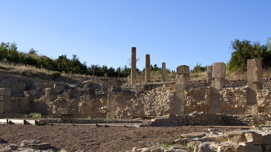 Yacimiento romano de Santa Criz de Eslava.