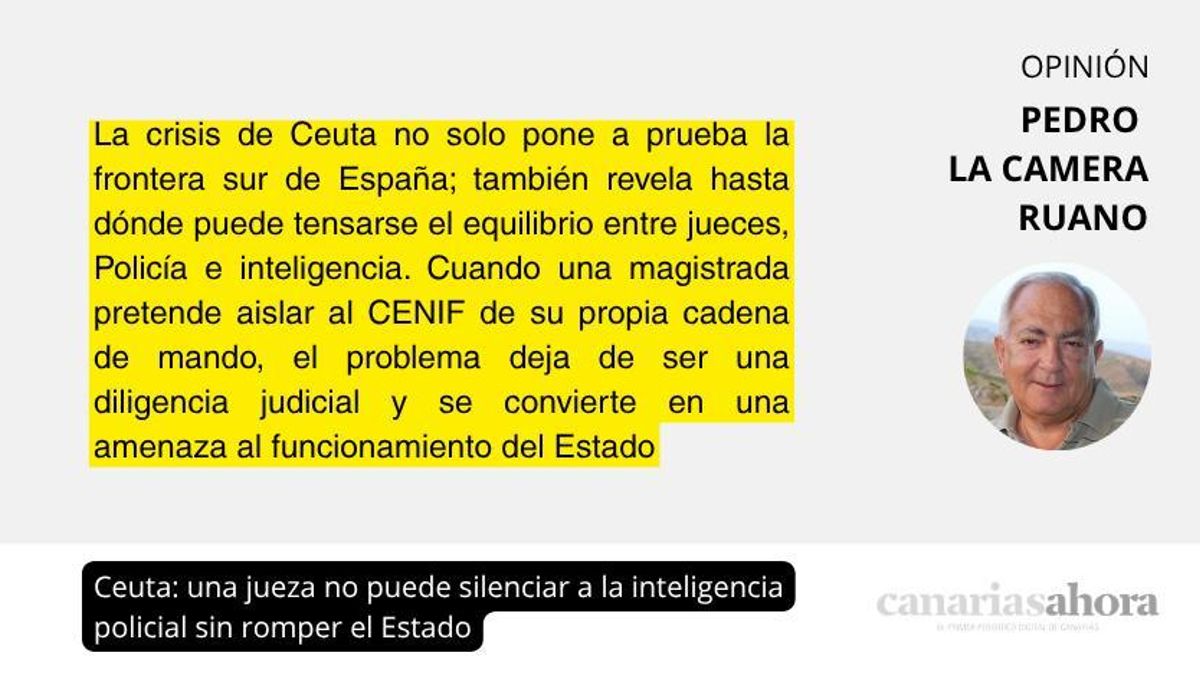 Ceuta: una jueza no puede silenciar a la inteligencia policial sin romper el Estado
