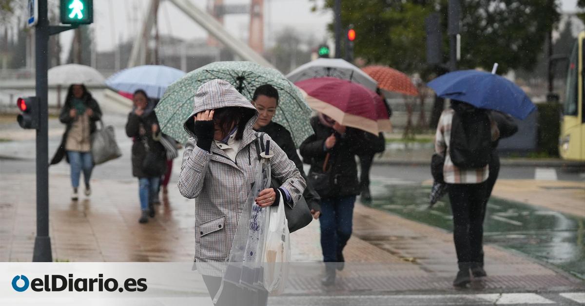 Las lluvias y el viento seguirán azotando este viernes a casi toda España