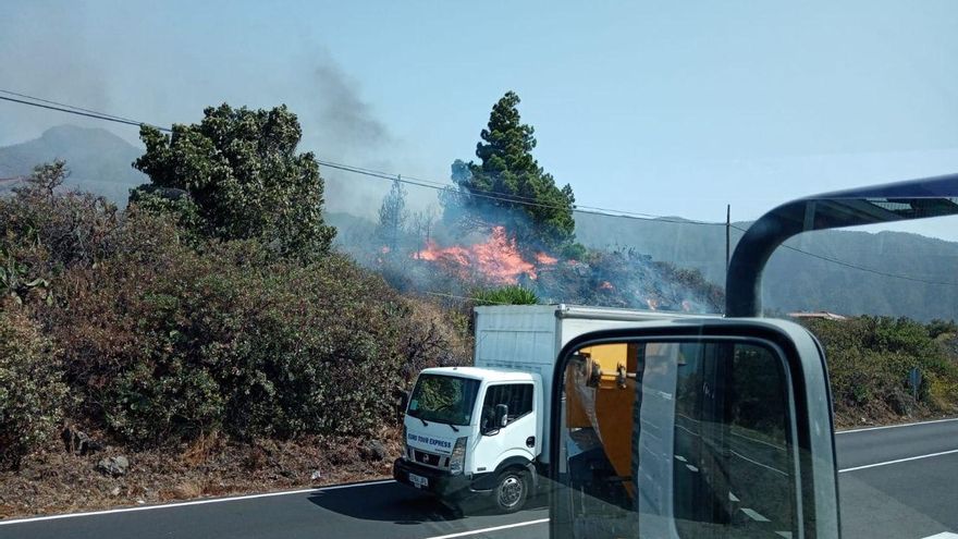 Imagen de otro de los conatos, en el municipio de El Paso.