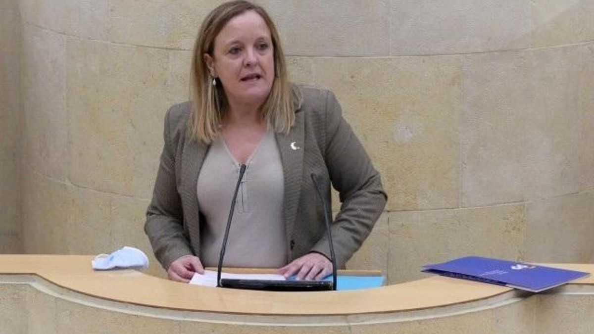 Foto de archivo de la consejera Isabel Urrutia en el Parlamento