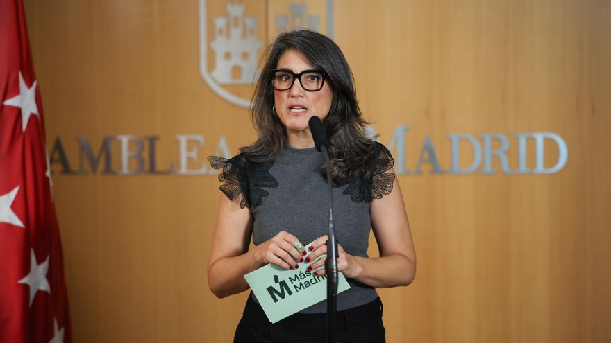 Manuela Bergerot durante el pleno de la Asamblea de Madrid, a 12 de febrero de 2026, en Madrid.